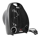 Güde Heizlüfter GH 2000 B (220-240 V, 2000 W Heizleistung, 2 Heizstufen: 1000/2000 W, Gebläseleistung 75 m³/h, stufenloser Thermostat, Überhitzungs- und Kippschutz, Tragegriff)