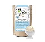 Lower-Carb* Vanille Eis Mix - Cremiges Eis mit Erythrit gesüsst, bio, ohne Zucker-Zusatz nur 2,5 g verwertbare Kohlenhydrate - keto ohne Maltit - glutenfrei, bio - 125 g, Organic Workout