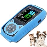 hocvseo Handheld Veterinary Pulsoximeter, Digitales Tier Pulsoximeter Ohr Zunge Sensor, 2,8-Zoll-LCD-Display, Für Katzen, Hunde, Haustiere Krankenhaus