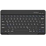 Bluetooth Tastatur, Bluetooth Keyboard, German Layout QWERTZ Lightweight Portable Wireless Keyboard for iPhone, iPad, Samsung, Lenovo, Huawei, Kompatibel Windows, Android, IOS