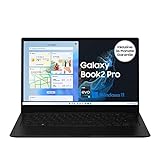 Samsung Galaxy Book2 Pro 33,78 cm (13,3 Zoll) Notebook (Intel Core Prozessor i5, 8 GB RAM, 256 GB SSD, Windows 11 Home), Graphite, Inklusive 36 Monate Herstellergarantie [Exklusiv bei Amazon]
