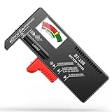 Dlyfull Batterietester – Batterietester für alle Batterien, inkl. AA, AAA, D, C, 9V und 1.5V Knopfzellen – Einfacher Batterie Tester ohne Stromversorgung, für präzisen Batteriezustandstest