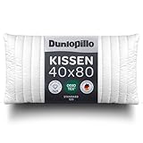 Dunlopillo Kopfkissen 40x80 - Premium Schlafkissen | Oeko-Tex Zertifiziert Kissen für Allergiker | Perfekte Bettkissen | Polster, Kopfpolster, Kissen Bett 40 x 80 cm | Pillow for Sleeping