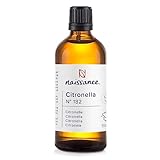 Naissance Citronella Ätherisches Öl (Nr. 182) - 100ml - 100% Naturreines Citronellaöl für Naturkosmetik, Aromatherapie, Duftlampe - Duftöl für Aroma Diffuser
