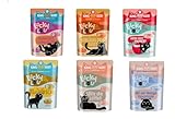 Lucky Lou Lifestage Katzenfutter nass - hochwertiges Katzenfutter mit hohem Fleischanteil - Nassfutter getreidefrei & ohne Zucker für Katzen, 6 x 300g