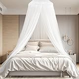 Moskitonetze Bett,Reise Mückennetz Bett,Hängendes Moskitonetz für Kinderbett,Insektennetz Baldachin für Hängematte Zuhause Reisen Camping Insektenschutz(60 * 250 * 1050cm, weiß)