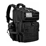 LHI Großer Militär Rucksack Herren, 45L Outdoor Armee Wasserdicht Taktischer Bundeswehr Rucksäcke Molle Assault Survival Tactical Travel Backpack für Camping Trekking Wandern Reise Arbeit