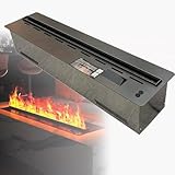 Wassernebelkamin, Elektrischer Kamin In Flammenfarbe, Kaminbefeuchter Mit Touchscreen/Fernbedienung, Für Die Dekoration Zu Hause, Im Büro, Im Hotel Und An Anderen Orten,80cm/31.4in