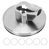 Pssopp Bodenloser Siebträgerauslauf, Edelstahl-Siebträgerauslauf für Kaffeemaschinen, Espressozubehör für Kaffeemaschinen (Single -Ausguss)