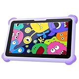 VESWWE Kinder Tablet 7 Zoll Android Tablet für Kinder 32GB ROM Kindertablet mit Schutzhülle WiFi6 Kindersicherung Installierte Lern-Apps von 3–7 Jahre Jungen und Mädchen (Lila)