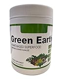 Grüner Superfood Smoothie Vegan 80 Zutaten - Energiebooster - 95% Bio – Weizengras, Gerstengras, Chlorella, Alfalfa, Spinat, Acai, Grüner Tee, Brauner Reis, Shitake, Granatapfel - Green Food Shake