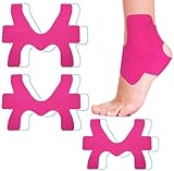 ZHRUOYAO Vorgeschnittenes Kinesiologie-Knöchelband, 6 Stück, Schmerzlinderung, verhindert Knöchelverstauchungen, bietet Unterstützung für das Knöchelband, elastisches athletisches Tape, atmungsaktives