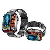 Wizvox 2025 Schlaftracker - Smartwatch 𝐁𝐥𝐮𝐭𝐳𝐮𝐜𝐤𝐞𝐫𝐦𝐞𝐬𝐬𝐮𝐧𝐠 Bluetooth Verbunden 2.10' Smartwatch Damen Blutdruck F580605,SilverSteel