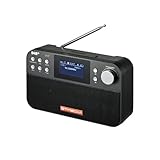 Radio with DAB+/FM,DAB Plus Digitalradio, Tragbares Klein Küchenradio mit Sleep-Timer,60 Voreingestellte Sender,2.4' großes LCD Display,Radio Klein Geeignet für Küche Reisen(Schwarz)