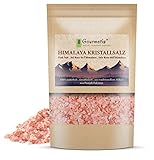 Gourmetia Himalaya Salz grob 900g, Rosa Kristallsalz aus Punjab Pakistan, Steinsalz