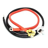 Flexibler 2AWG Batteriedraht 50 Cm Mit Klemmen Multifunktion 2AWG Batteriekabel Mehrfach Verwenden Kabel Für Meeresanwendungen