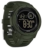 findtime Militär Uhr Herren Digitaluhr Outdoor Sportuhr Tactical Watch 5 ATM Wasserdicht Uhren Männer Jungen 12/24H Wecker Alarm LED Stoppuhr Armbanduhr Kalender Countdown Datum Military Watch