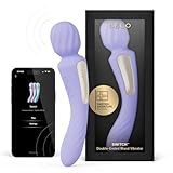 LELO SWITCH Massagestab Sex Spielzeug für die Frau mit Bluetooth-App und 12 Lusteinstellungen, Dildo Vibrator, Vibratorensets für Frauen Klitoris Sexspielzeug Frau, Sex Toy, Doppelvibrator, Lilac