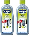 durgol universal bio Schnell-Entkalker – Ökologischer Kalkentferner für alle Haushaltsgeräte – Deutsche Version – 1 x 500ml (Packung mit 2)