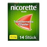 NICORETTE Pflaster mit 15 mg Nikotin – mit Nikotinpflaster Rauchen aufhören – für Phase 1 oder 2 der Raucherentwöhnung – 14 St.