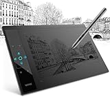 Grafiktablett 10x6 Zoll mit 1 Touchpad und 4 Touch-Tasten, VEIKK A30 Pen Tablet mit 8192 Druckstufen Batterielosem Stift Kompatibel Windows/Mac OS/Android/Linux