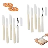 Wjelet 10 Stück Bäckermesser,Teigmesser,Brotmesser Baguettemesser Mit Schutzabdeckung,Scharfes Brot Einschneidemesser für Präzises Einschneiden,DIY Brotbacken und Baguette Muster