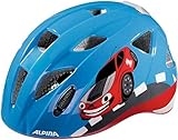 ALPINA XIMO FLASH - Beleuchteter, Reflektierender, Leichter & Anpassbarer LED Fahrradhelm Für Kinder, red car gloss, 49-54 cm