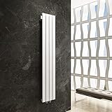 Design Flach Heizkörper Badheizkörper 1800x304mm Weiß Paneelheizkörper Wohnraumheizkörper Plattenheizkörper Mittelanschluss Einlagig 545Watt