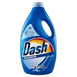 Dash Flüssigwaschmittel für die Waschmaschine, 45 Waschgänge, klassisch, entfernt Flecken, Glanz für die Haut, wirksam bei kalten und kurzen Zyklen