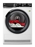 AEG WiFi Wärmepumpentrockner 8 kg, Serie 9000 AbsoluteCarePlus: Daunentrocknung, Punktgenaue Trocknung mit 3D-Scan Restfeuchteermittlung, A+++-10%, Energiesparend, Trommelbeleuchtung, TR9W75790