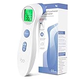 Fieberthermometer für Babys, Kinder und Erwachsene, kontaktloses Stirnthermometer Infrarot Thermometer mit sofortiger genauer Ablesung, Fieberalarm
