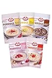 RUF Probier Set Porridge Lieblinge (15 Stück), 3 x 5 verschiedene Sorten Instant Haferbrei für ein schnelles und gesundes Frühstück, 15 x 65g Beutel