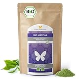 100g BIO Matcha PREMIUM, 100% Matcha-Tee ohne Zusätze, nach traditioneller Art in Steinmühlen gemahlen, Matcha-Pulver (100g)