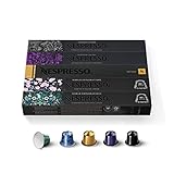 NESPRESSO ORIGINAL, Auswahl an Espresso und Lungo Kaffees, Helle bis dunklere Röstungen, Kompatibel mit ORIGINAL Kapselmaschinen, Kapsel Set aus 50 Kaffeekapseln
