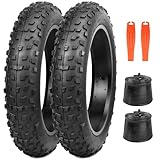 GRELiving 2er-Pack 20x4.0 Zoll Heavy Duty E-Bike Reifen Fat-Bike Reifen 98-406 20PSI Fahrradmantel