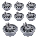 8er Set Spülmaschinen Rollen, Geschirrspüler Korbrollen, Universal Unterkorb Korbrollen Spülmaschine Ersatzteile Rollen für Bosch/Siemens/Neff Spülmaschinen, Unterkorb Rollen Geschirrspüler Zubehör