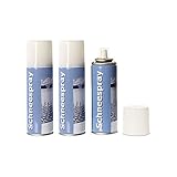 Cepewa Schneespray im 3er Set 111ml Dekoschnee Streuschnee Sprühdose Kunstschnee Weihnachten (1 x 3er Set Schneespray)