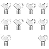 YQQYG 10 Stück Heizung Entlüftungsschlüssel, 6 mm Schlüssel Heizung Entlüften, Entlüftungsschlüssel für Heizkörper, Heizung-Entlüften-Schlüssel, Heizung-Schlüssel