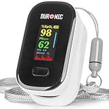 Duronic OX2 Pulsoximeter, Messen von Sauerstoffsättigung (SpO₂) im Blut, Oximeter für Zuhause, Pulsoximeter für schmerzfreie Anwendung am Finger