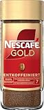 NESCAFÉ GOLD Entkoffeiniert, löslicher Bohnenkaffee, Instant-Kaffee aus erlesenen Kaffeebohnen, vollmundig & aromatisch, koffeinfrei, 1er Pack (1 x 100g)