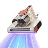 Milbensauger für Matratzen,14KPA Milbenstaubsauger mitmit UV-Licht&65℃ Heißluft,Staubsensor, Negativ-Ionen-Funktion zur Luftreinigung,HEPA-Filter Heißluftfunktion Staubmilben-Sensor Ultraschall 400