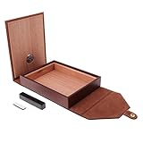 SGerste Reisehumidor aus Zedernholz mit Luftbefeuchter, für Zigarrenliebhaber, Geschenk