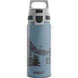 SIGG WMB One Brave Eagle Kinder Trinkflasche (0.6 L), schadstofffreie und auslaufsichere Kinderflasche, federleichte Wasserflasche aus Aluminium