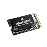 Corsair MP600 Micro 1TB M.2 NVMe PCIe x4 Gen4 2 SSD – M.2 2242 – Bis zu 5.100MB/sec Sequential Read – High-Density 3D TLC NAND – Kompatibel Mit Lenovo Legion Go Und Thin PCIe 4.0 Laptops – Schwarz