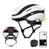 Lumos Ultra Smart-Helm | Fahrradhelm | Vorder- und Rücklicht (LED) | Blinker | Bremslichter | Bluetooth-Verbindung | Erwachsene: Herren, Damen (Jet White, Größe: M-L) MIPS