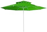 JIYTG 2.4 Baldachin Freischwinger Hängeschirm Sonnenschirm Sonnenschutz für Outdoor/Garten/Balkon/Terrasse Rechteckiger Gartenschirm
