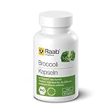Raab Vitalfood Bio Broccoli-Kapseln, vegan, glutenfrei mit Vitamin C aus Acerola, 45 g, 90 Stück