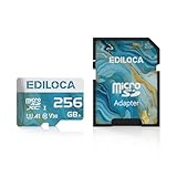 256GB Micro SD Karte Speicherkarte mit SD-Adapter, 90MB/s Lesegeschwindigkeit UHS-I C10, U1, V10, A1 Wasserdicht Stoßfest, 256GB Micro SD Card Kompatibel mit Smartphone, Kamera, Dashcam, Drohnen
