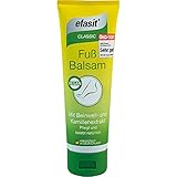 efasit Fuß Balsam, Fußcreme für trockene Füße und zur täglichen Pflege, mit Beinwell, Kamille, Jojoba- und Rosmarinöl, Vegan