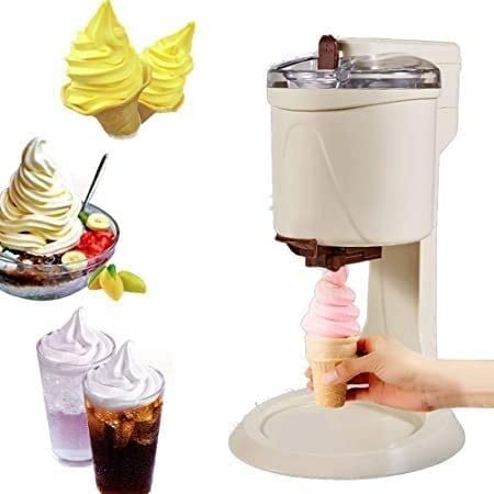 Ice Cream Makers Eismaschine Softeismaschine, Home DIY Küche Automatische Mini-Frucht-Softeismaschine, gesund, einfache One-Push-Bedienung ggsm